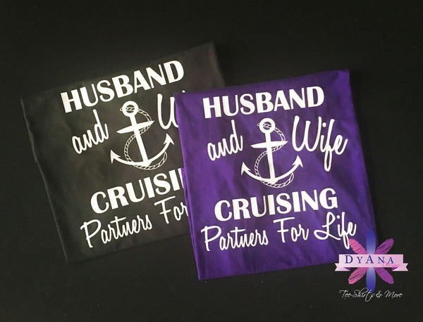 Husband and Wife Cruising Partners For Life Shirt