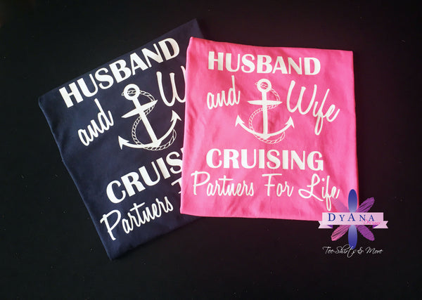 Husband and Wife Cruising Partners For Life Shirt