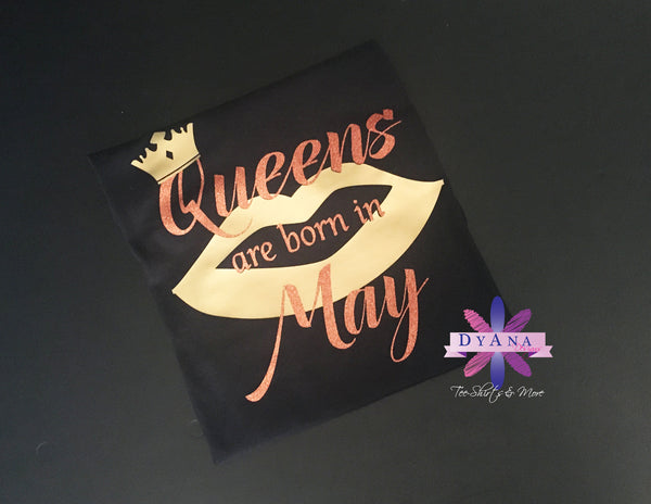 Queens Are Born In Month Shirt