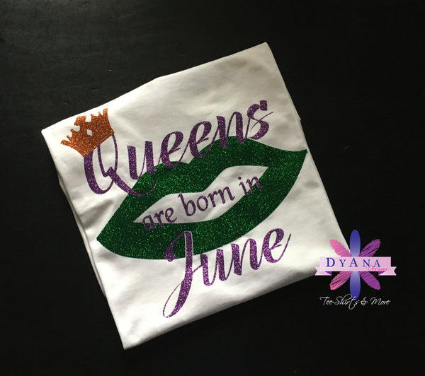 Queens Are Born In Month Shirt