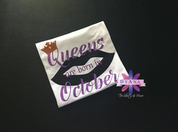 Queens Are Born In Month Shirt