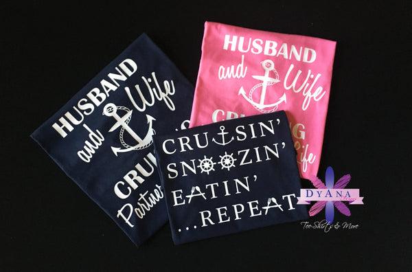 Husband and Wife Cruising Partners For Life Shirt