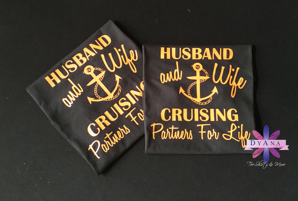 Husband and Wife Cruising Partners For Life Shirt