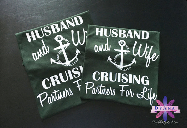 Husband and Wife Cruising Partners For Life Shirt